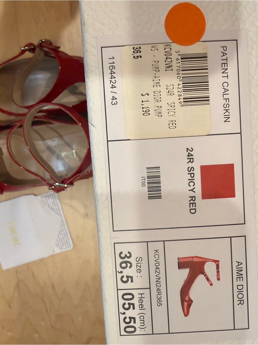 Dior Red Patent Mary Jane Double-Strap Heels with box - Picture 12 of 13